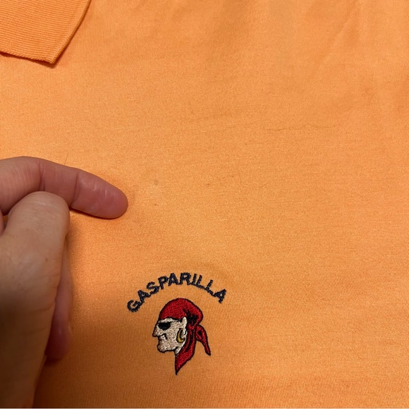 Polo Golf Polo shirt men’s xxl Gasparilla orange Ralph Lauren logo vtg - Picture 5 of 8